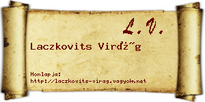 Laczkovits Virág névjegykártya